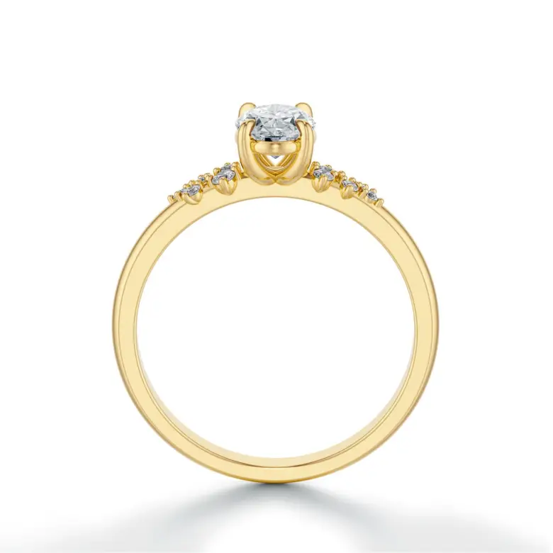 Pierścionek zaręczynowy owalny diament 0.60ct SBPZ_053